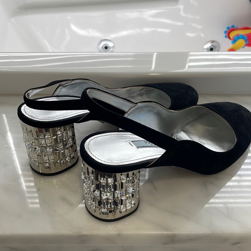 Prada suede heels